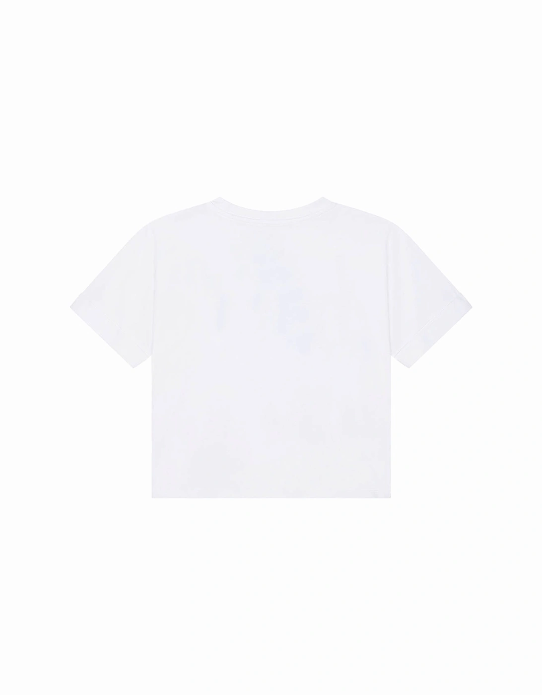 Girls Multicoloured Logo T-shirt White