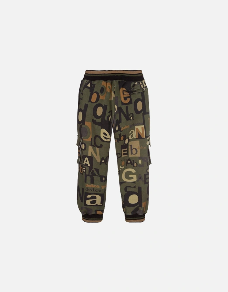 Boys Cotton Joggers Green