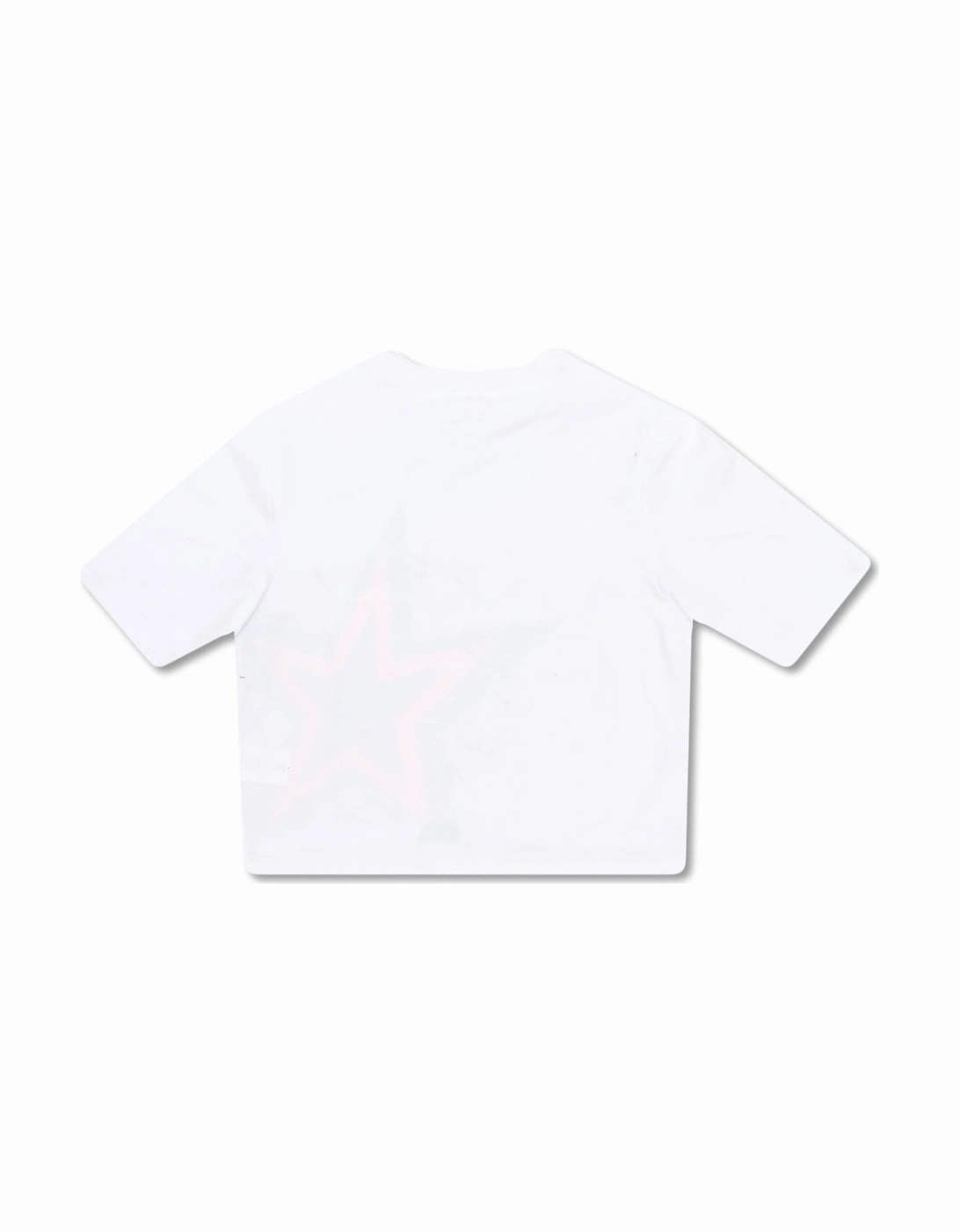Girls Star Print T-shirt White