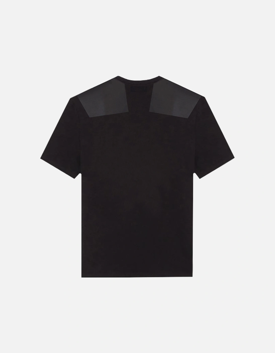Men's Leather Patch T-Shirt Black