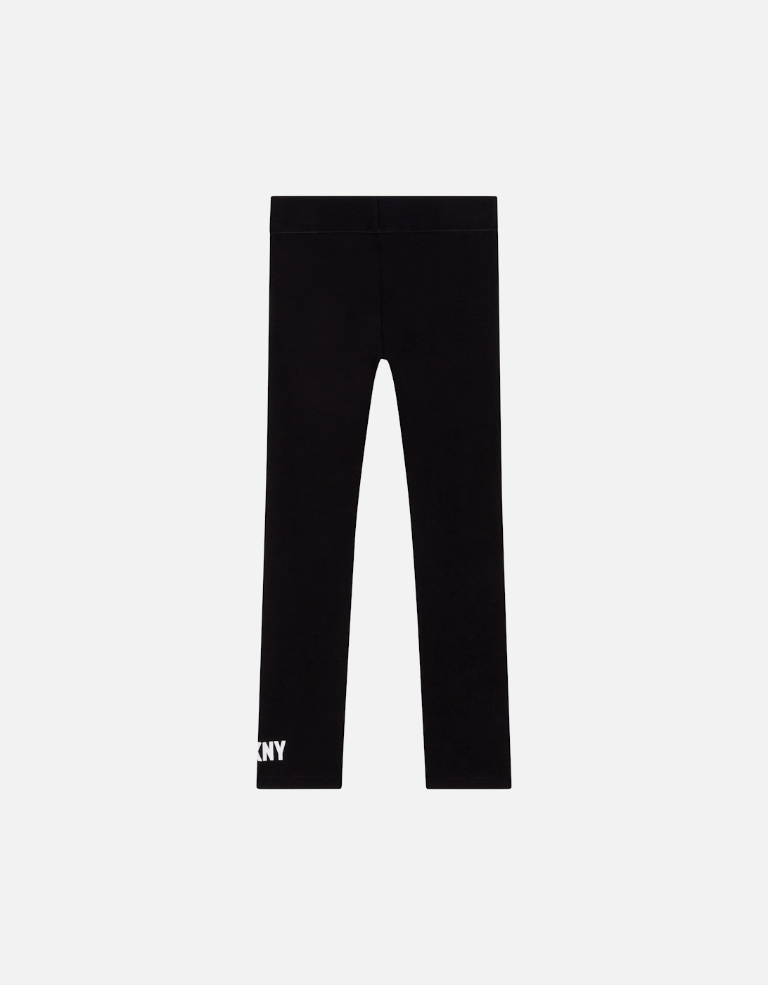 Girls Waist Band Logo Track Bottoms Black