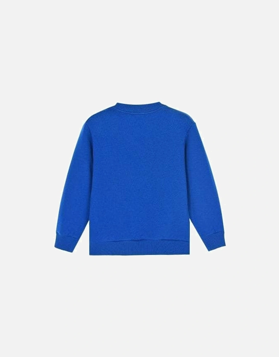 Boys Cotton Logo Sweater Blue