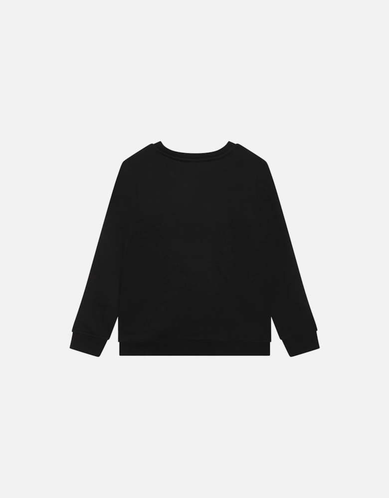 Boys Embossed Logo Sweater Navy