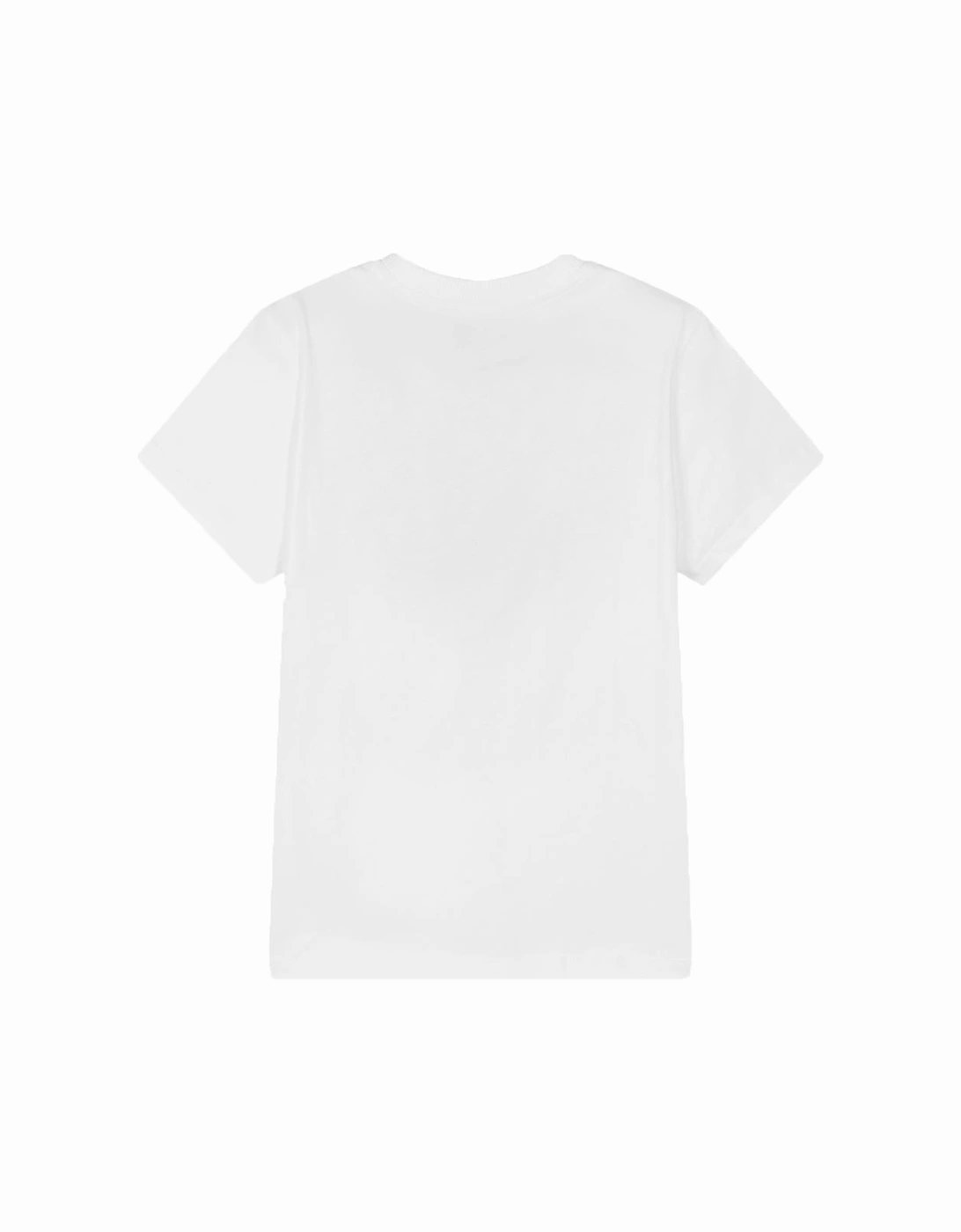 Unisex Kids Oversized Bear T-shirt White