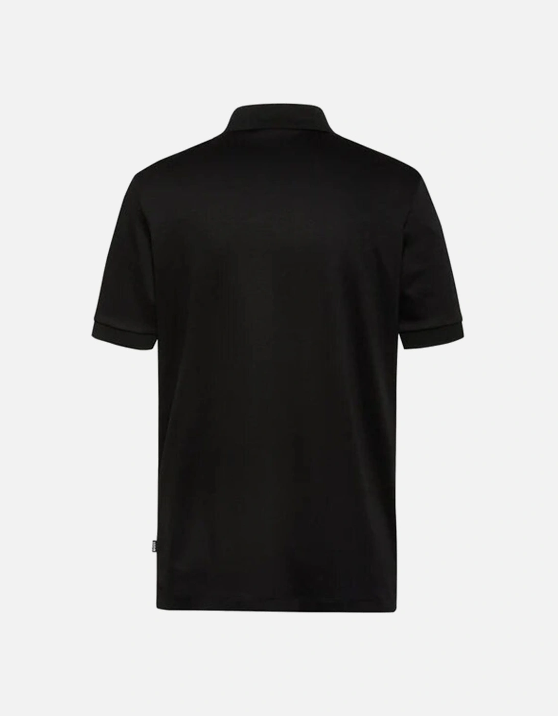 Mens Zip Polo Shirt Black