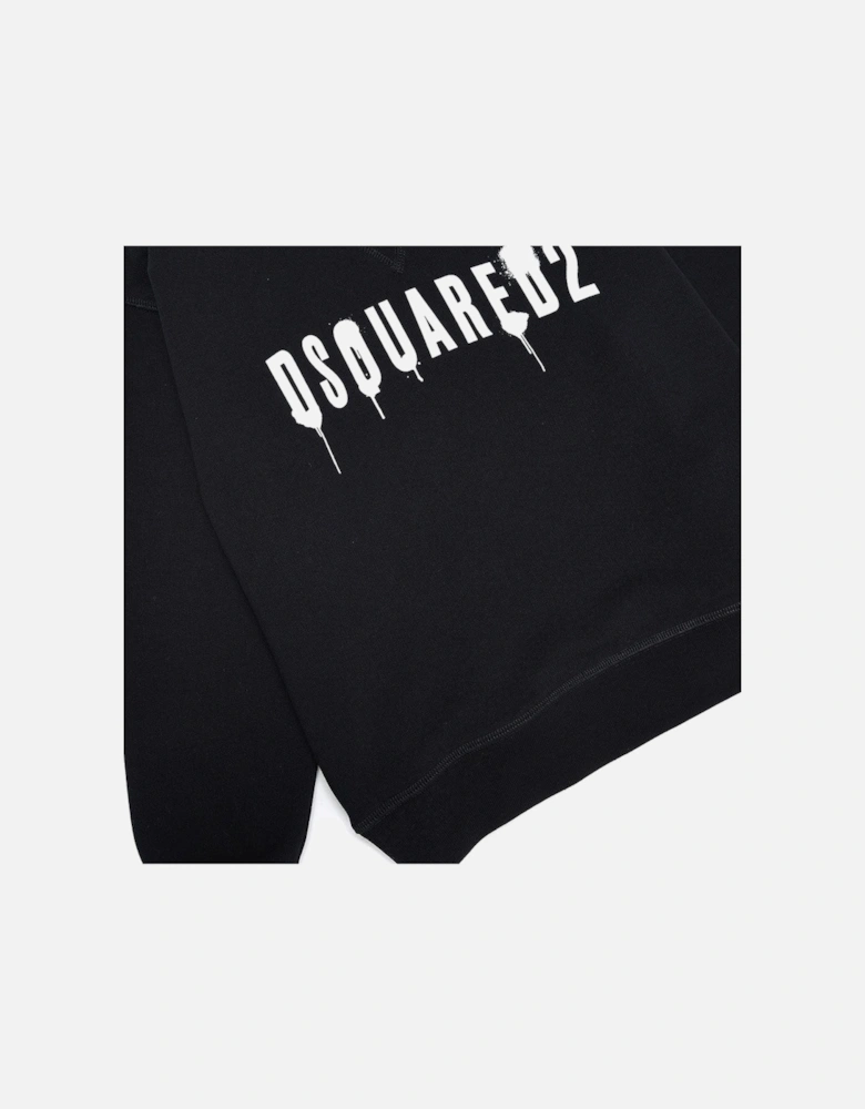Boys Splatter Logo Sweater Black