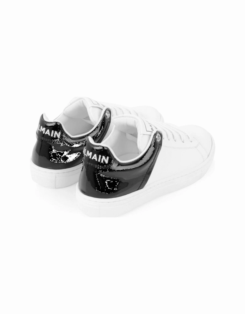 Boys Leather Trainers White