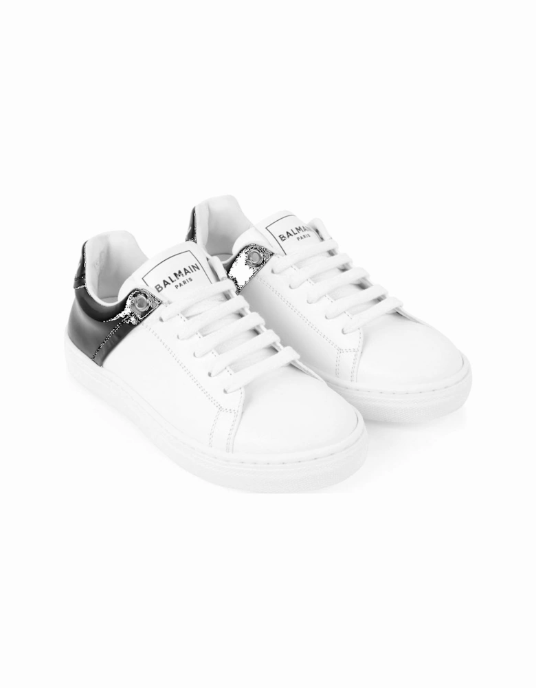 Boys Leather Trainers White