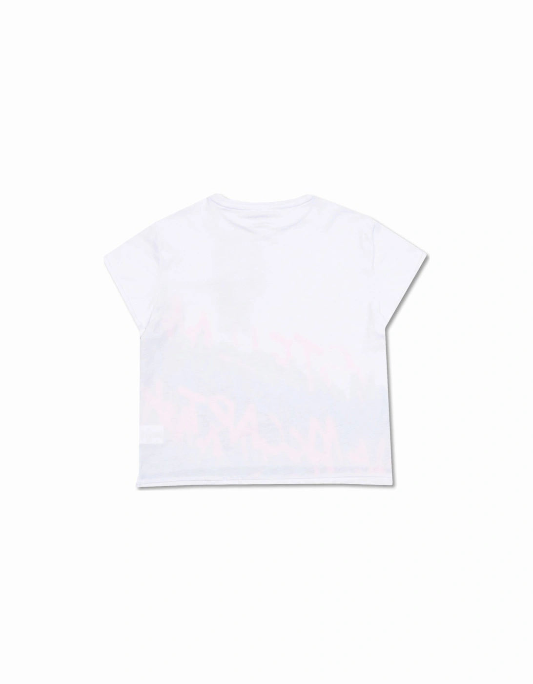 Girls Neon Print T-shirt White