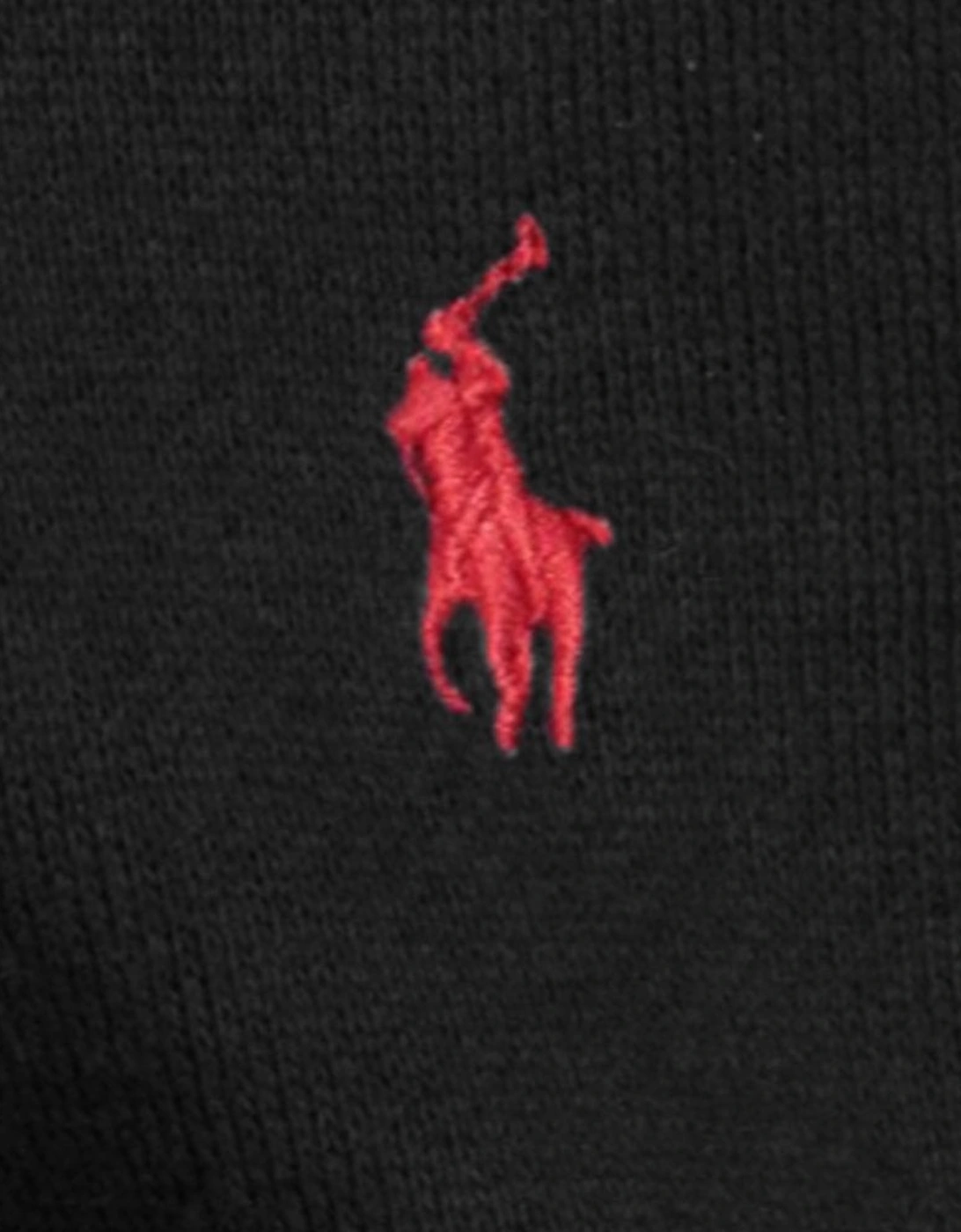 Boy's Polo Logo Hoodie Black