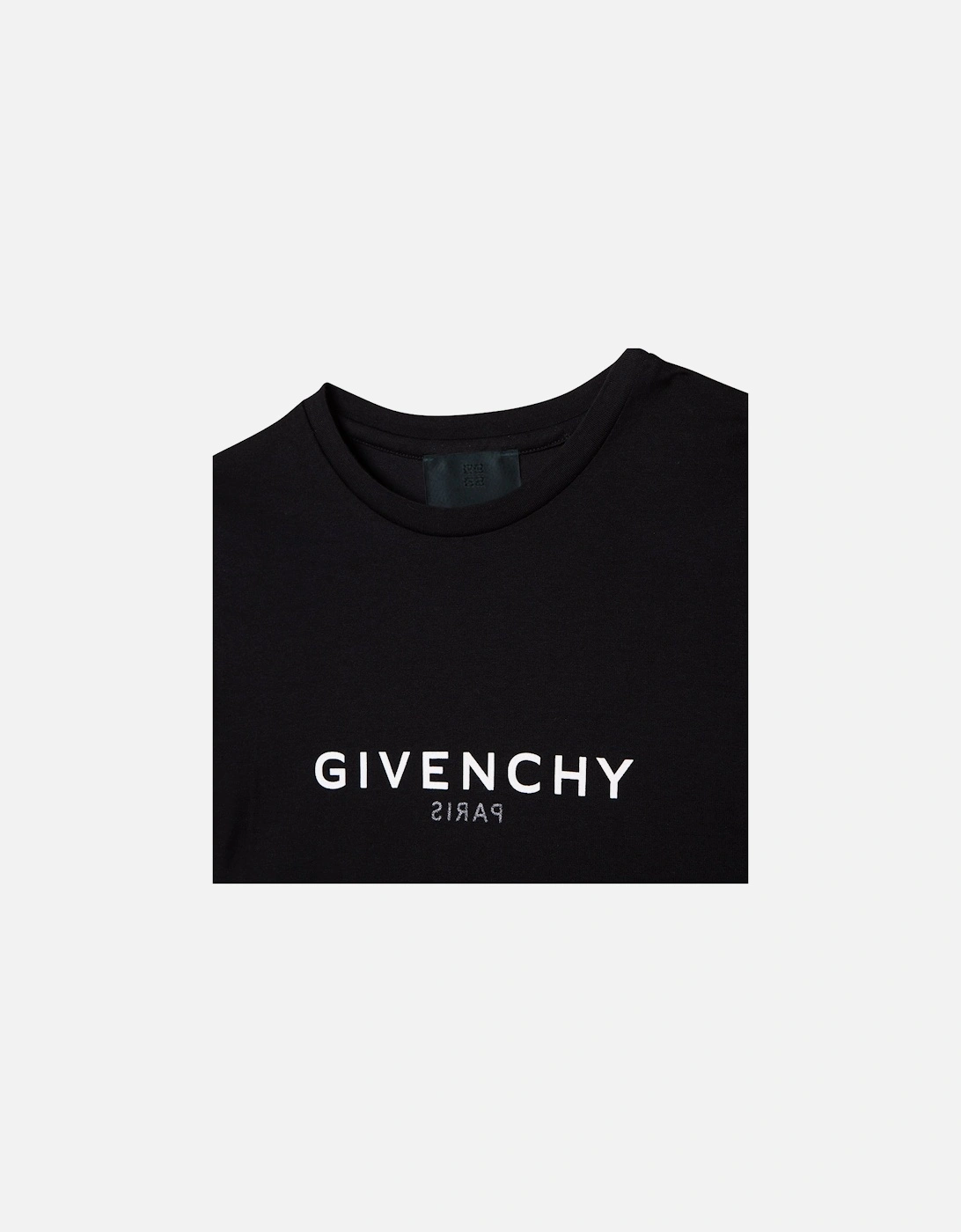 Girls Reverse Logo T-shirt Black