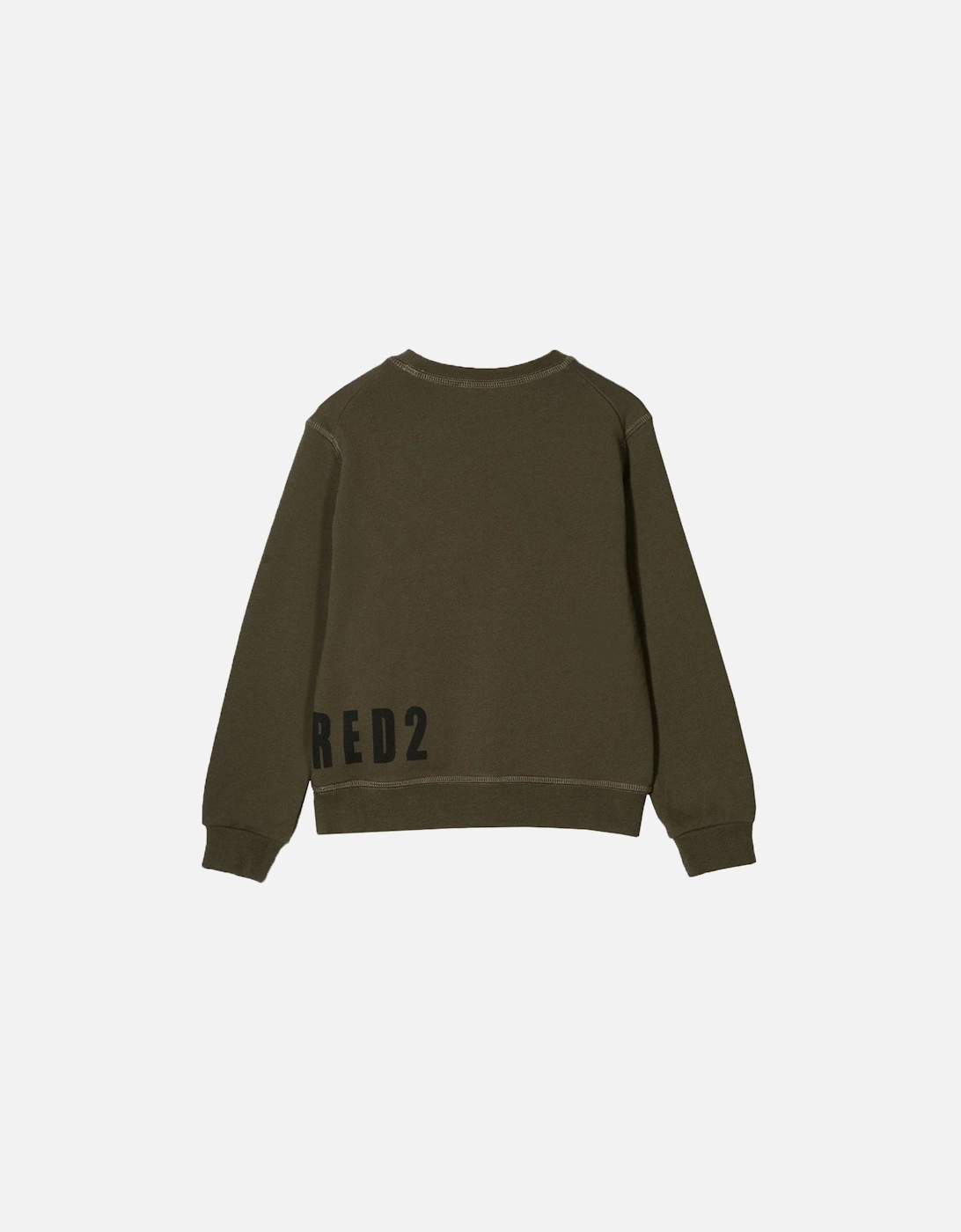 Boys Side Logo Sweatshirt Khaki