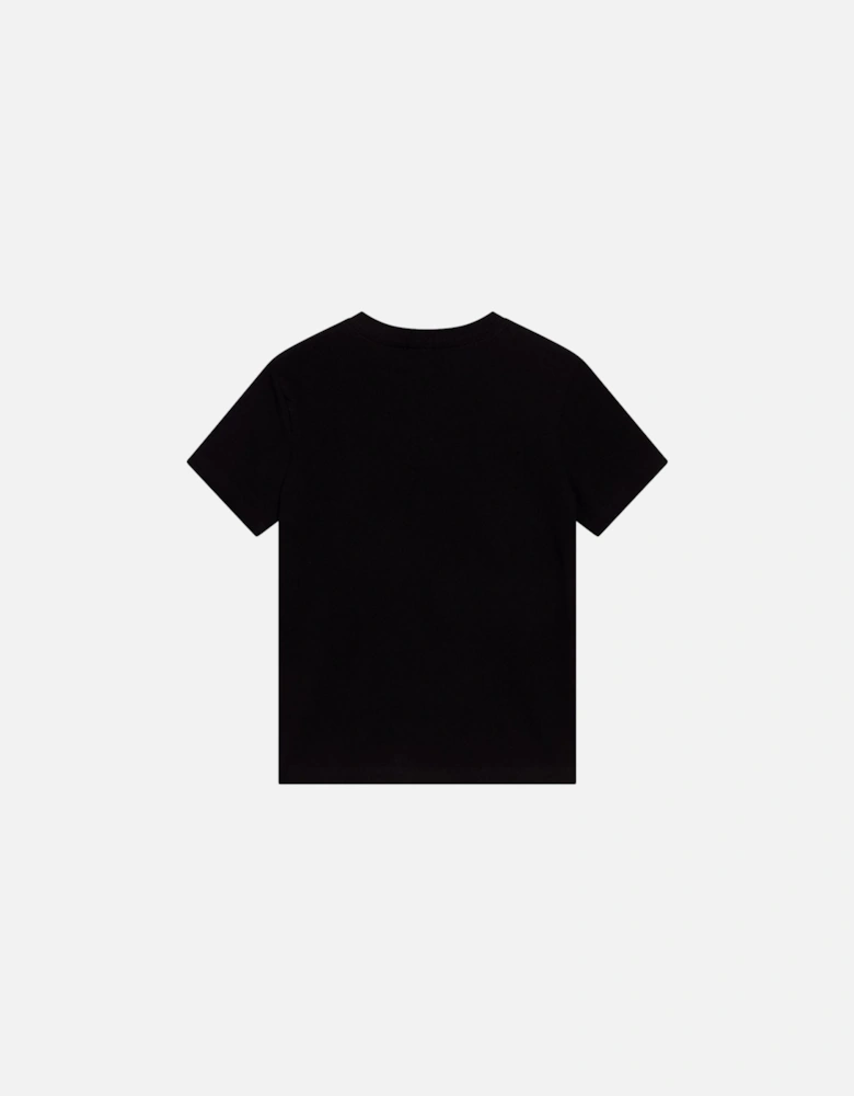 Boys 3D Logo T Shirt Black