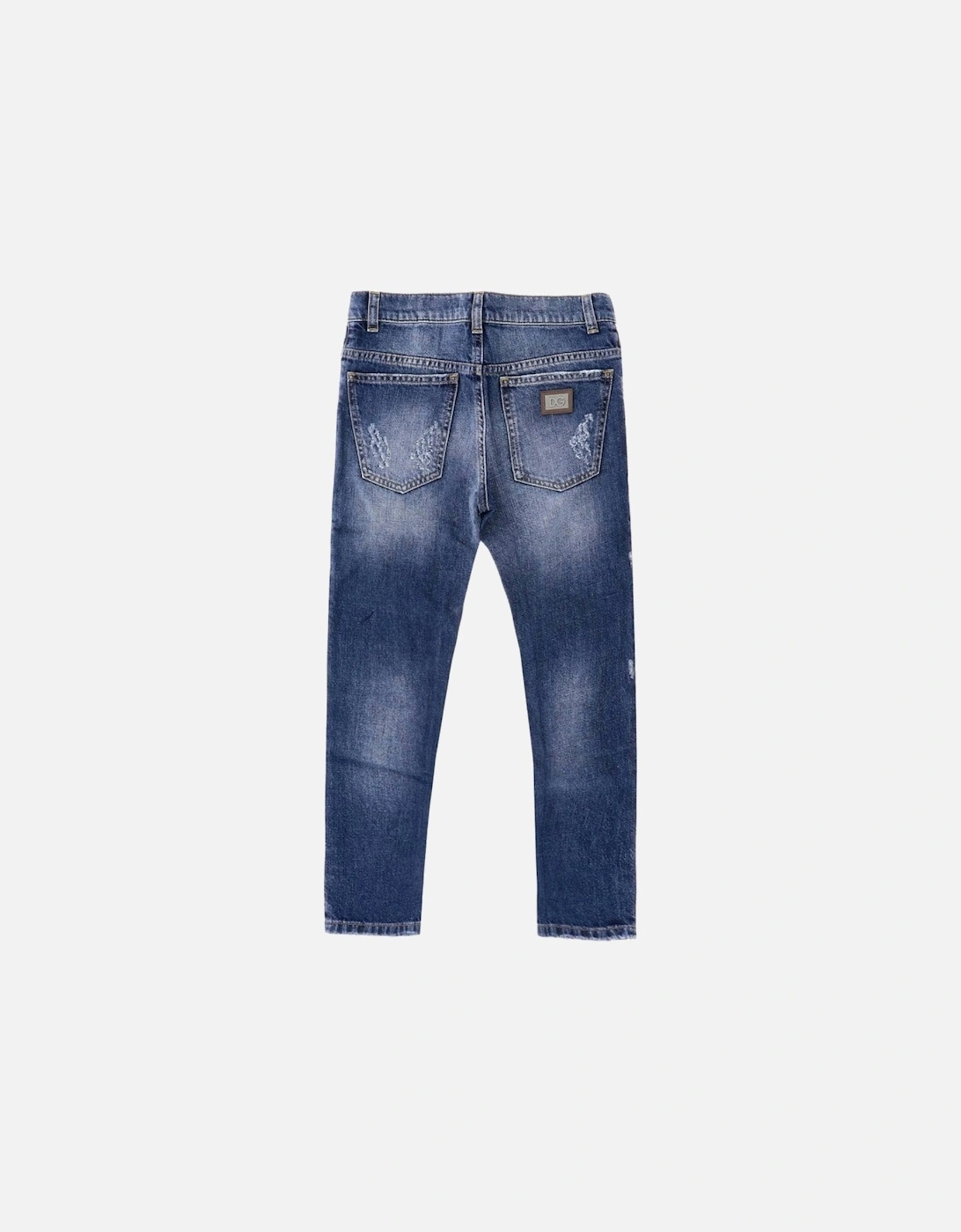 Boys Distressed Jeans Blue