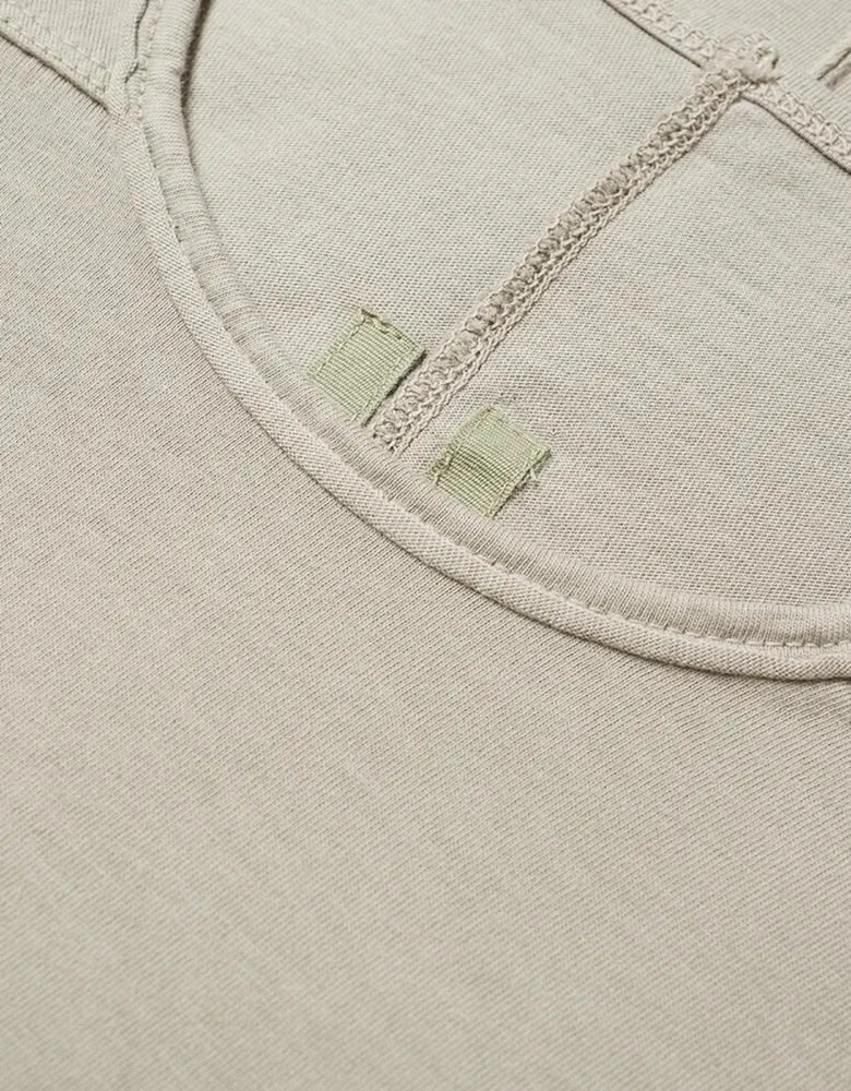 DRKSHDW Mens Long Sleeve Level T-shirt Cream