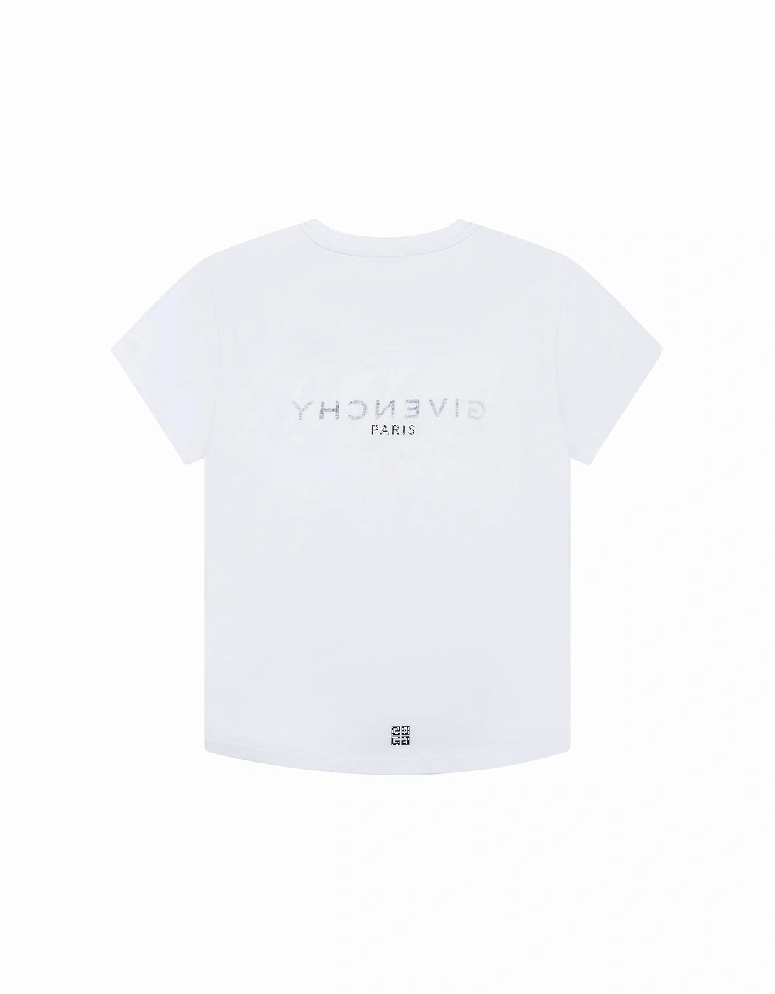 Girls Reverse Logo T-shirt White