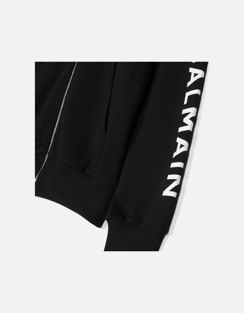 Boys Sleeve Logo Hoodie Black
