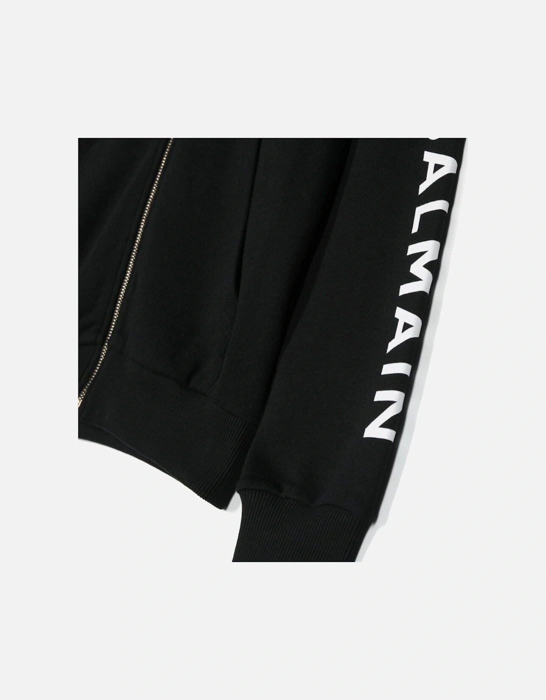 Boys Sleeve Logo Hoodie Black