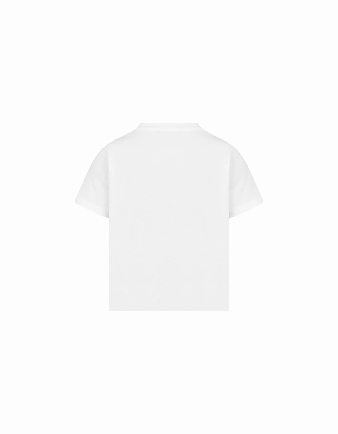 Unisex Kids Beach Bear Logo T-Shirt White