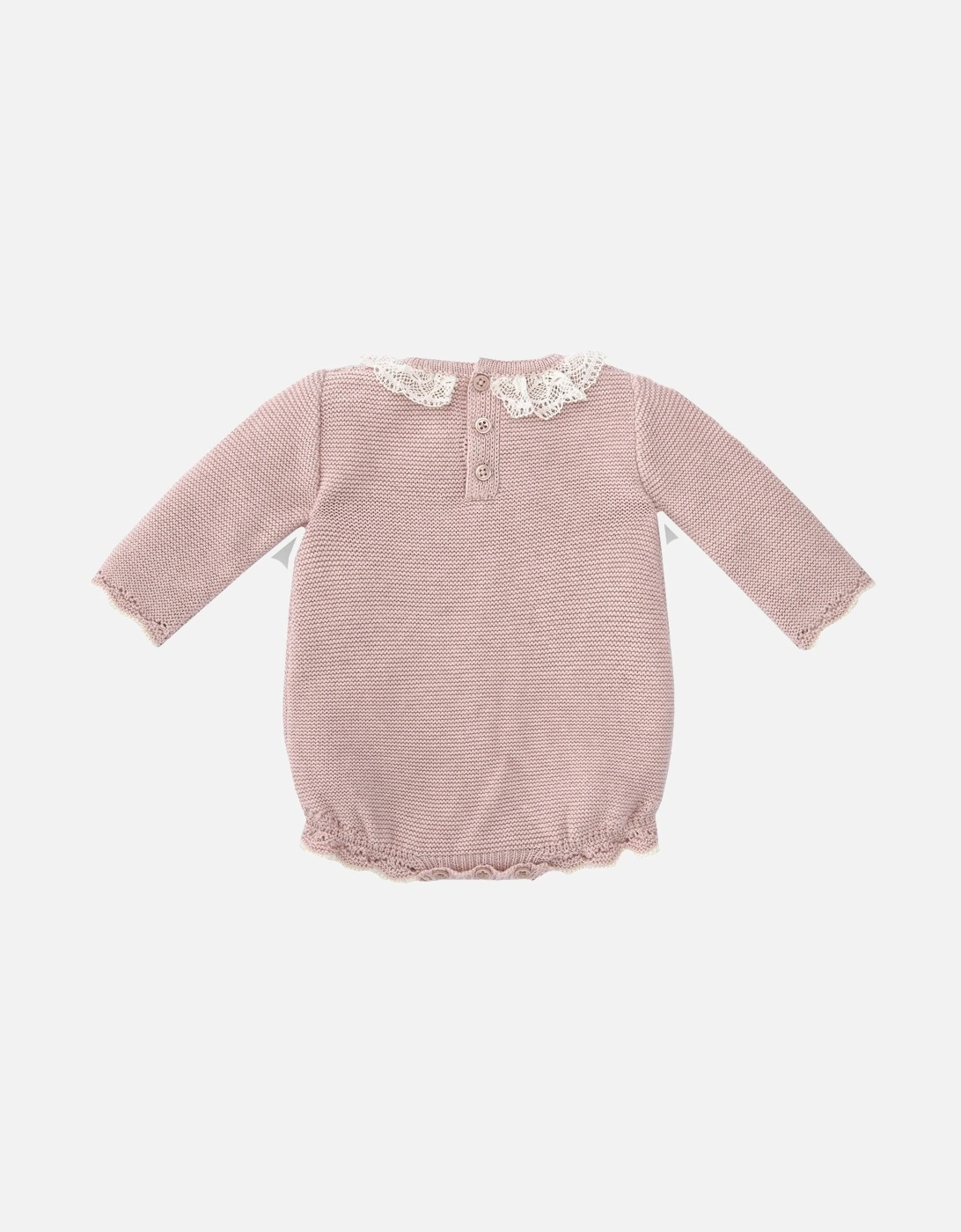 Paz Rodriguez Baby girl Knitted Romper Pink