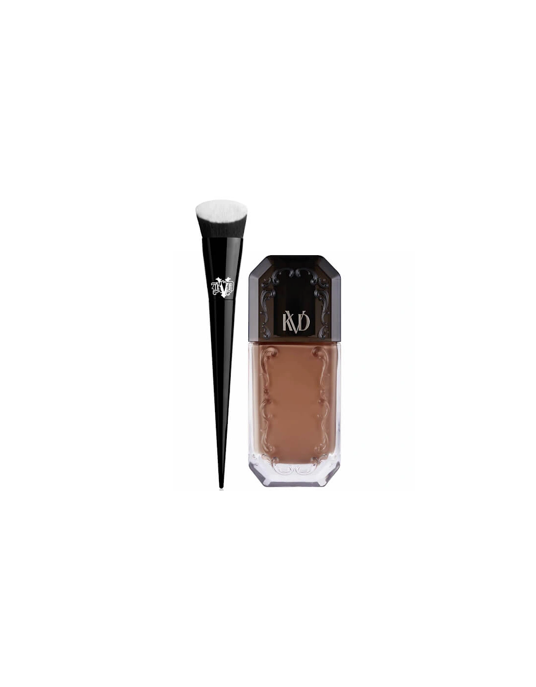 Lock it Edge Foundation Brush and Beauty Good Apple Full-Coverage Serum Foundation - Deep 082 Bundle, 2 of 1