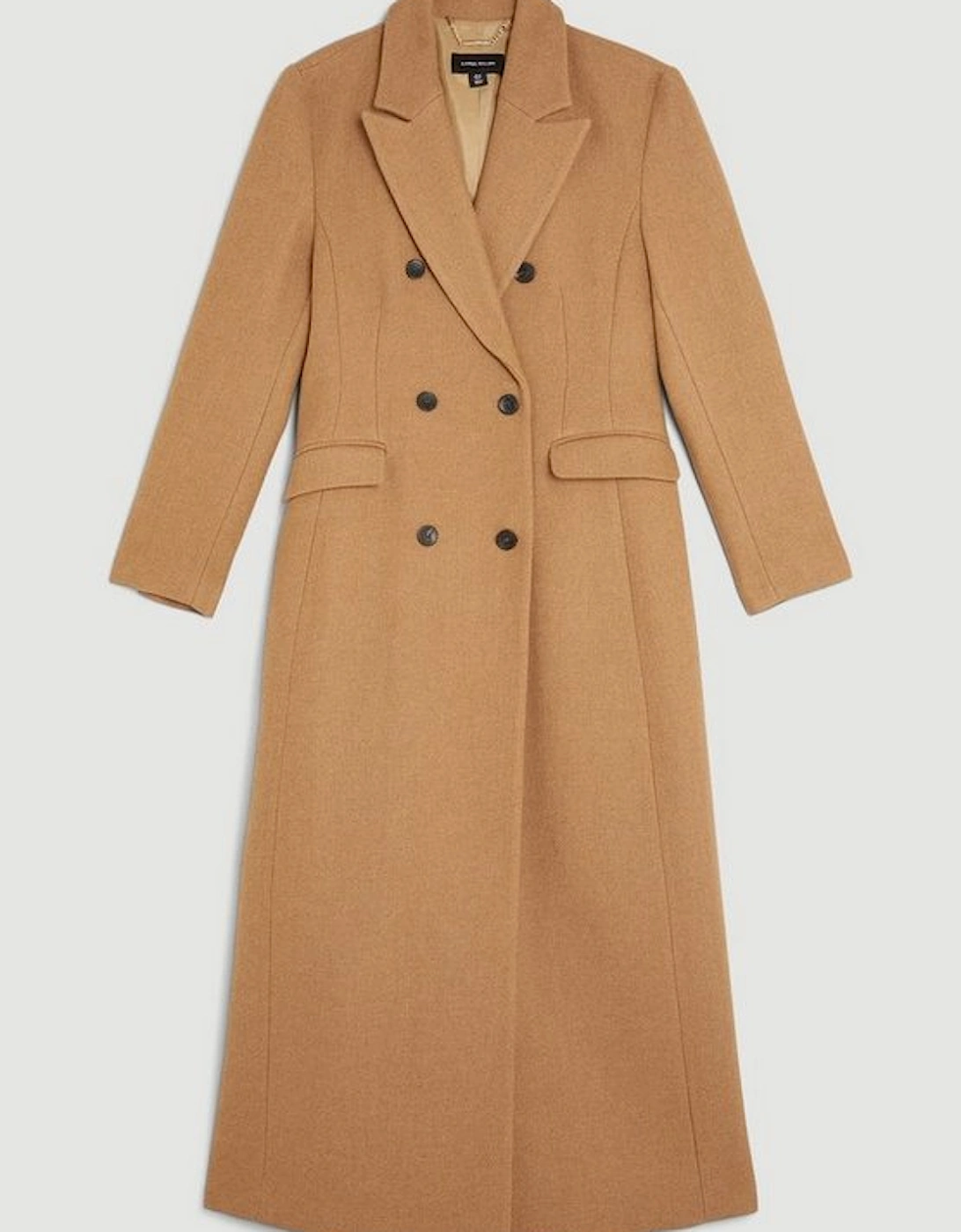 Italian Manteco Wool Maxi Double Breasted Tailored Coat