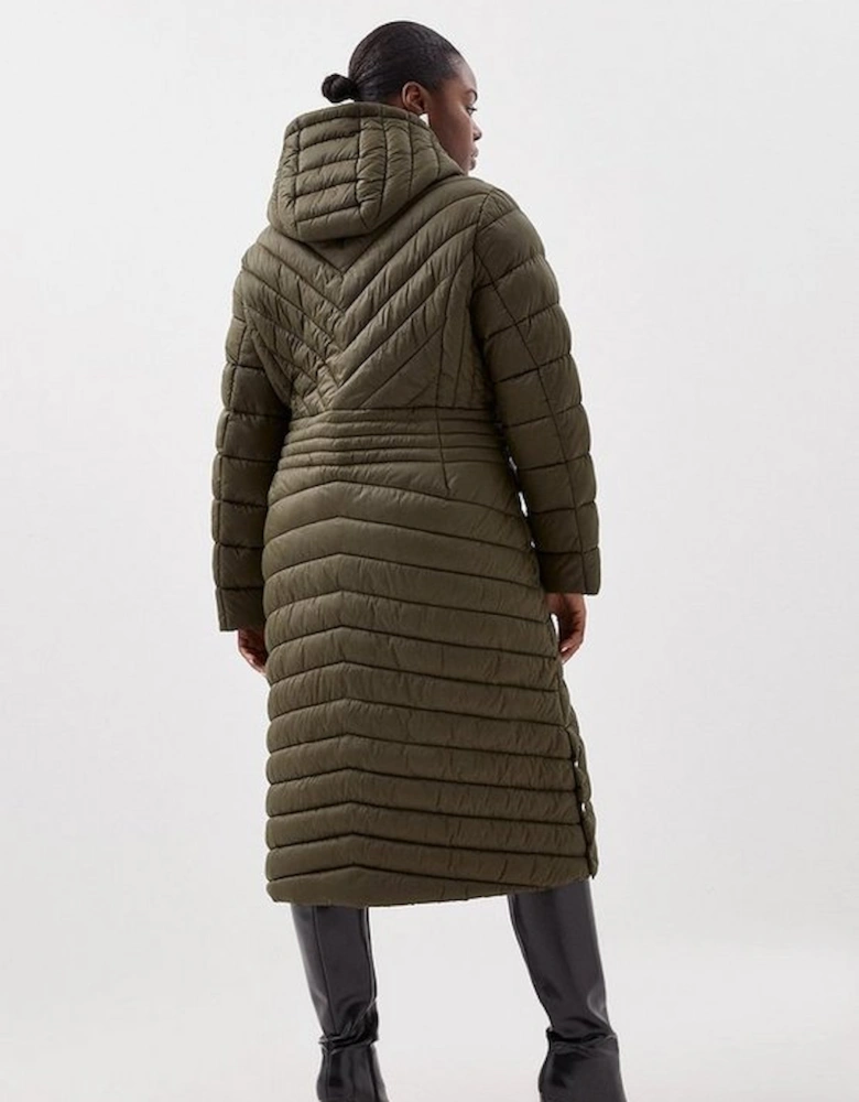Plus Size Lightweight Longline Packable Coat