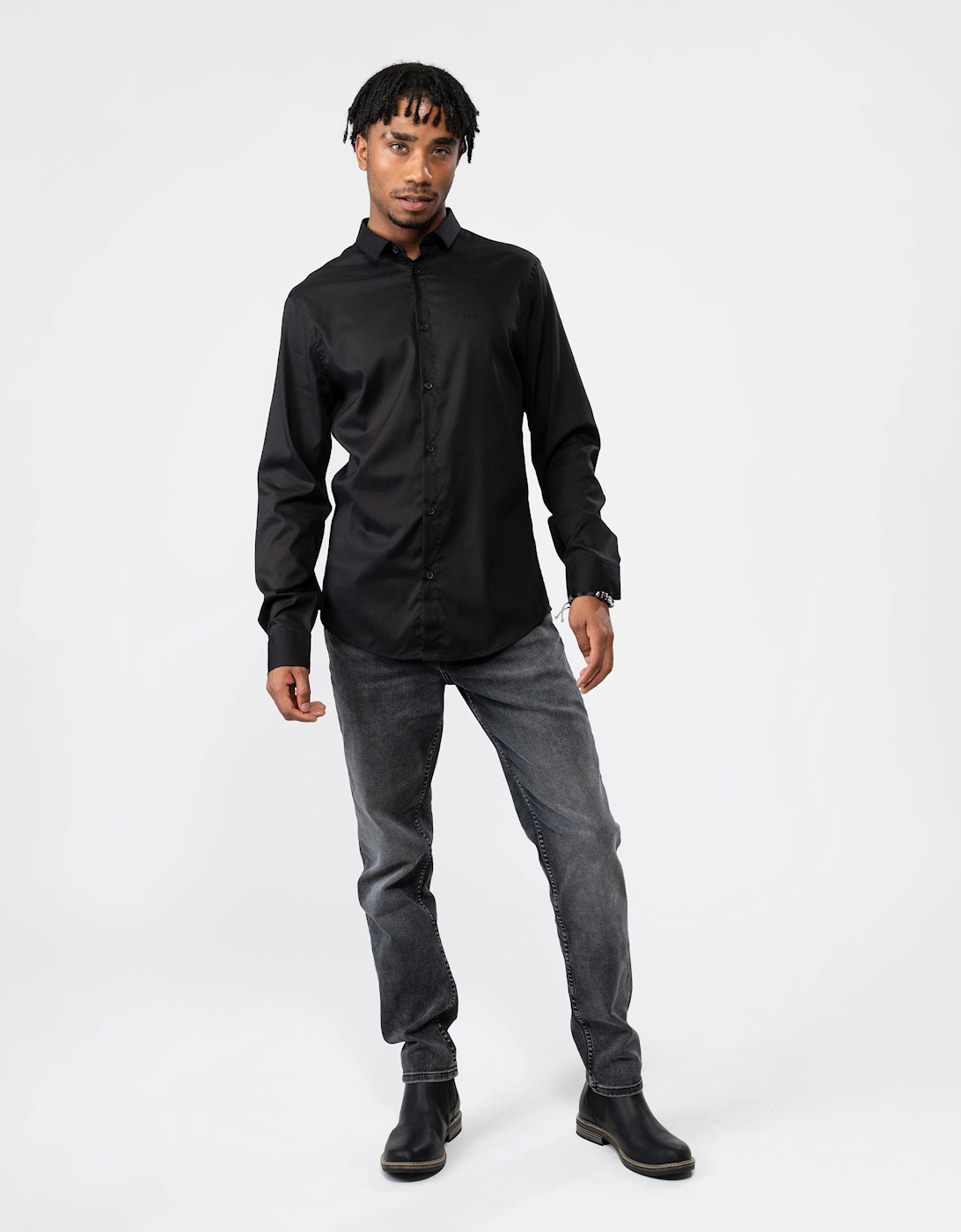 Mens Long Sleeve Bi-Stretch Shirt