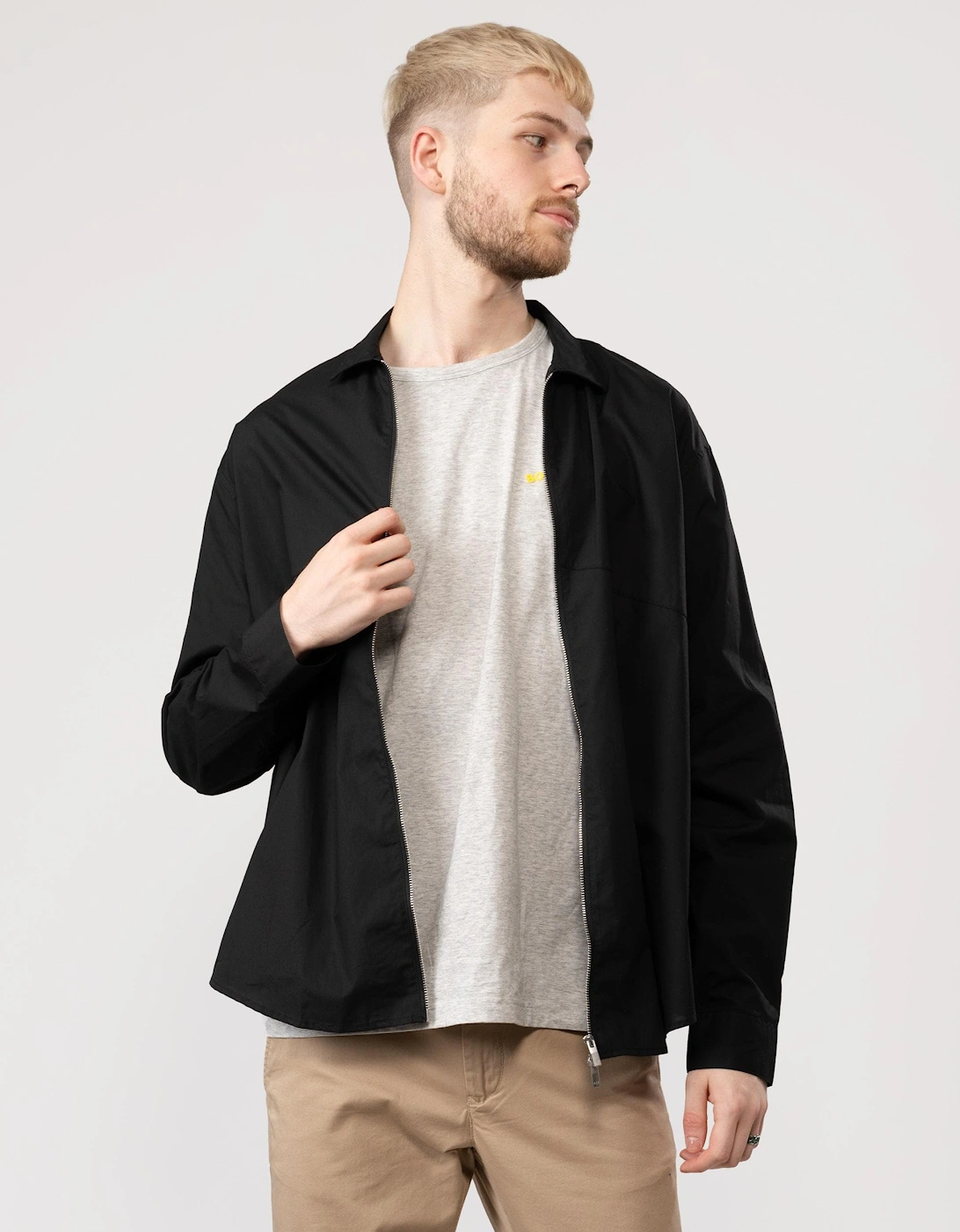 Mens Zip Overshirt, 6 of 5