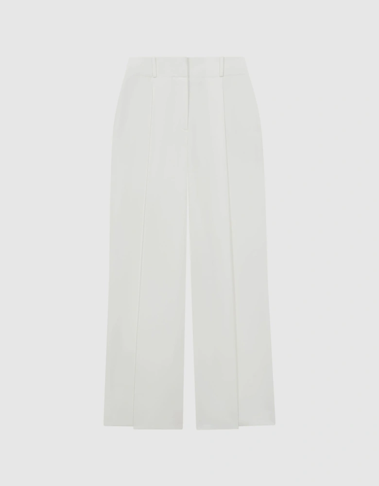 Mid Rise Wide Leg Trousers