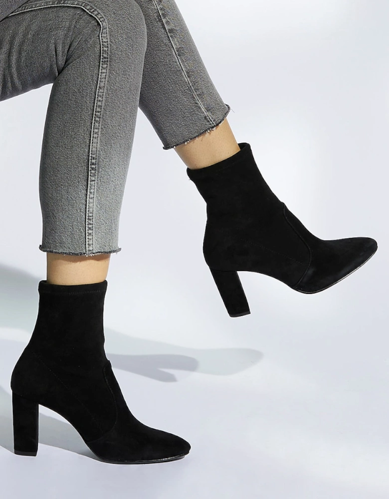 Ladies Optical - Stretch Sock Ankle Boots