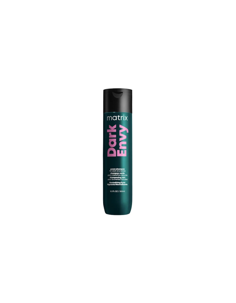 Total Results Dark Envy Neutralising Green Shampoo for Dark Brunette Hair 300ml