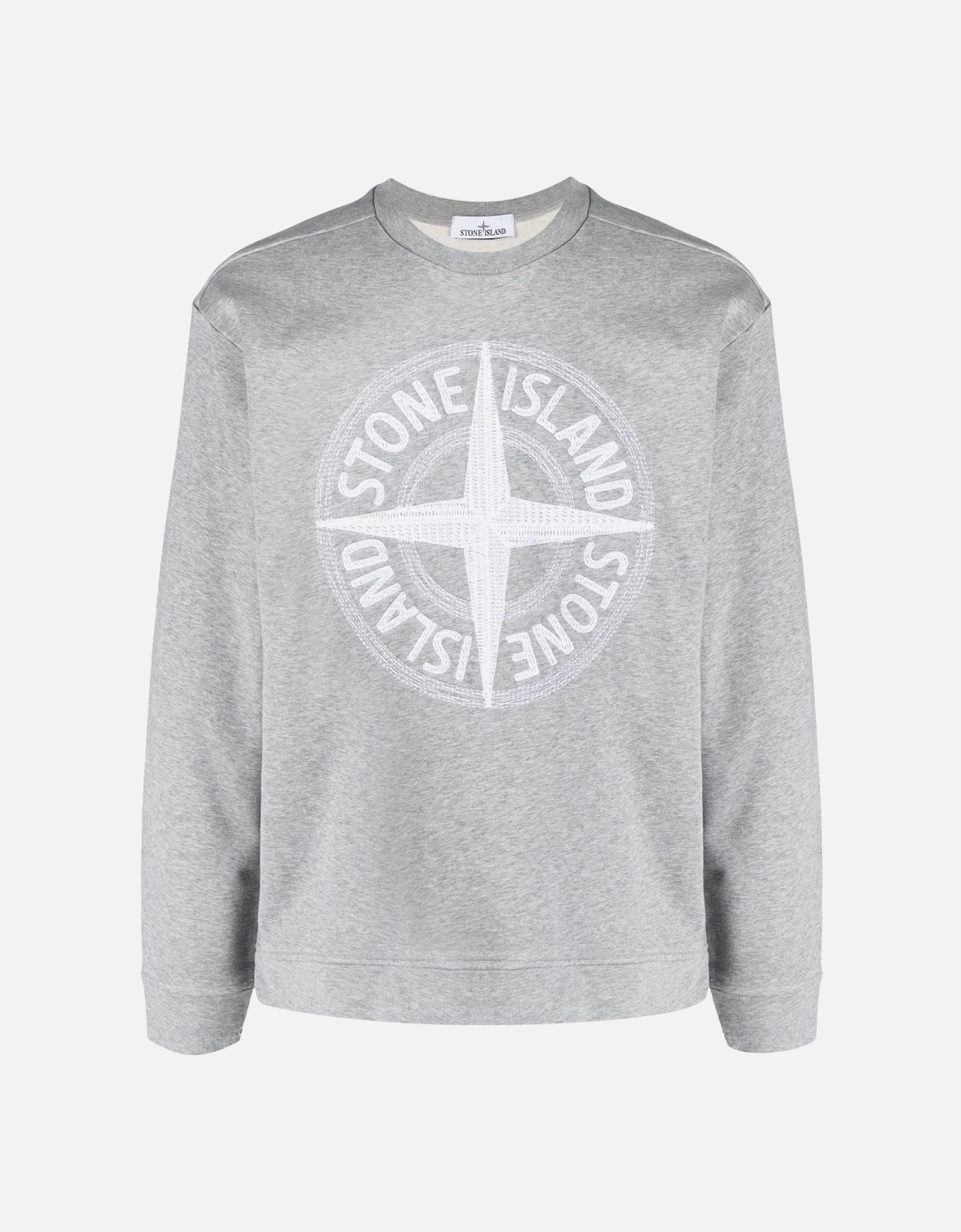 Stitches Four Embroidered Logo Sweatshirt in Grey, 6 of 5