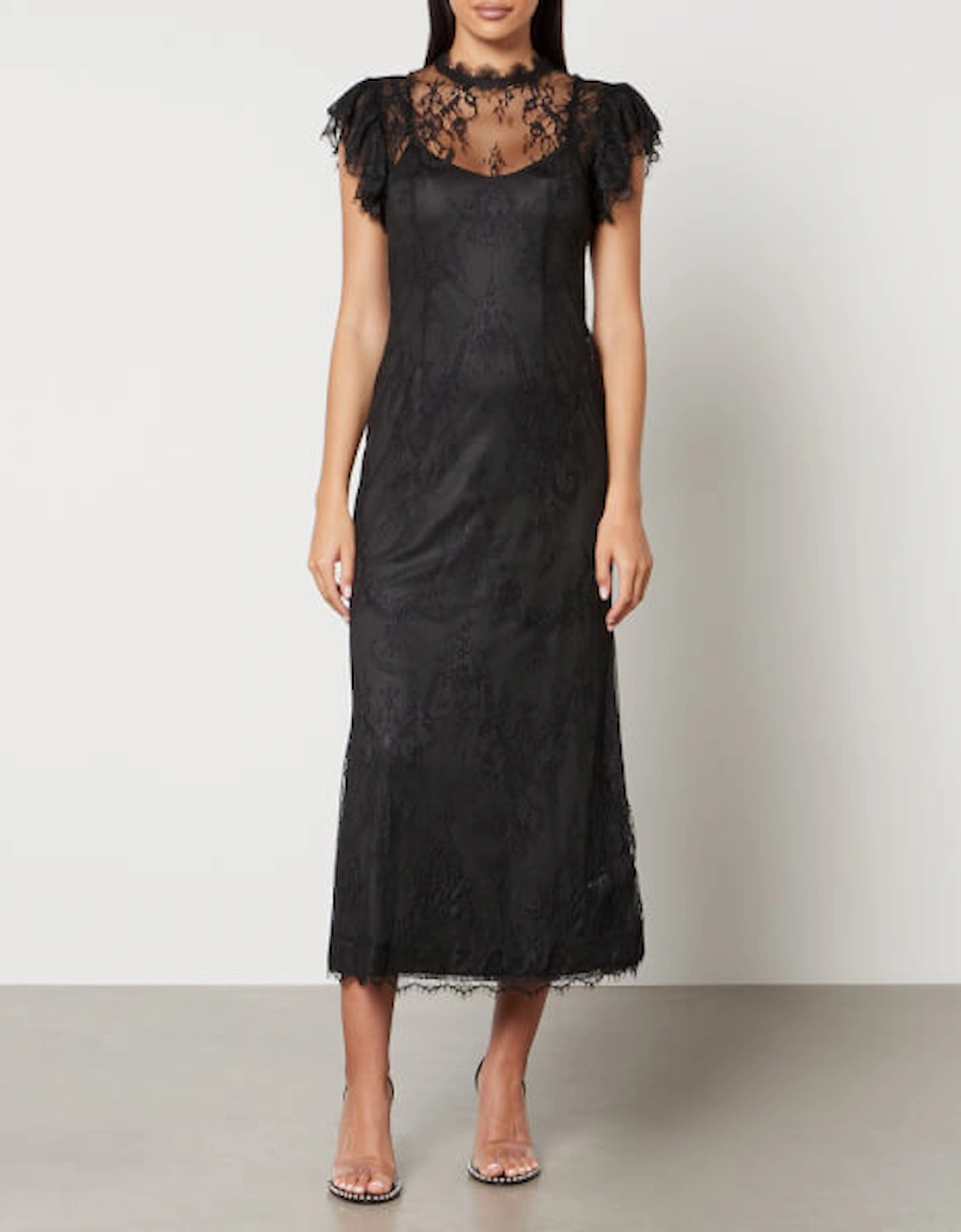 Raven Lace Midi Dress, 2 of 1
