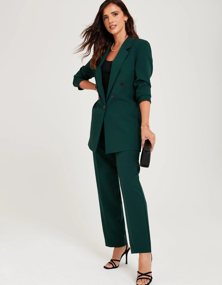 x V by Very Tapered Leg Fashion Trousers - Green