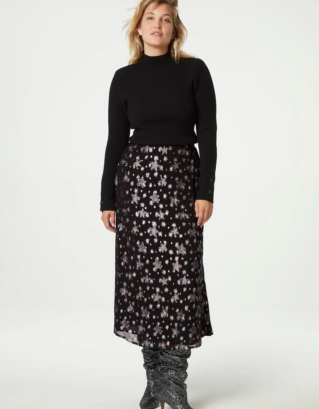 Lydia skirt in starfleet print