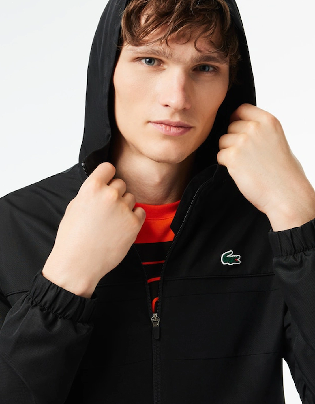 Men's Recycled Fiber Zipped Hooded Sport Jacket