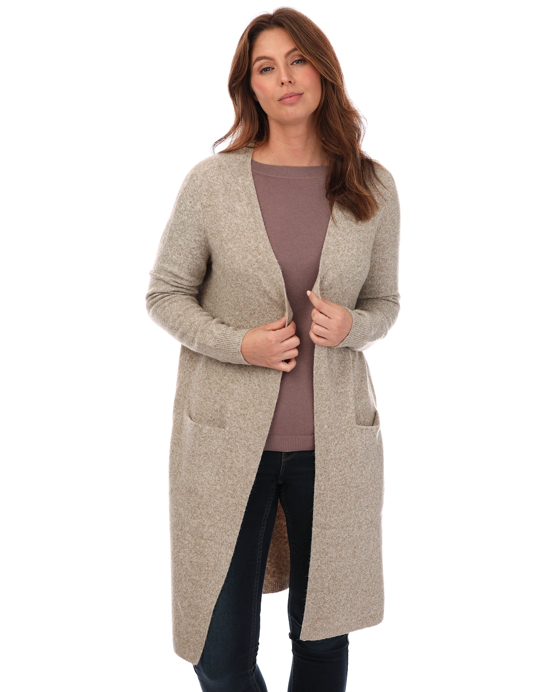 Womens Doffy Long Open Cardigan, 6 of 5