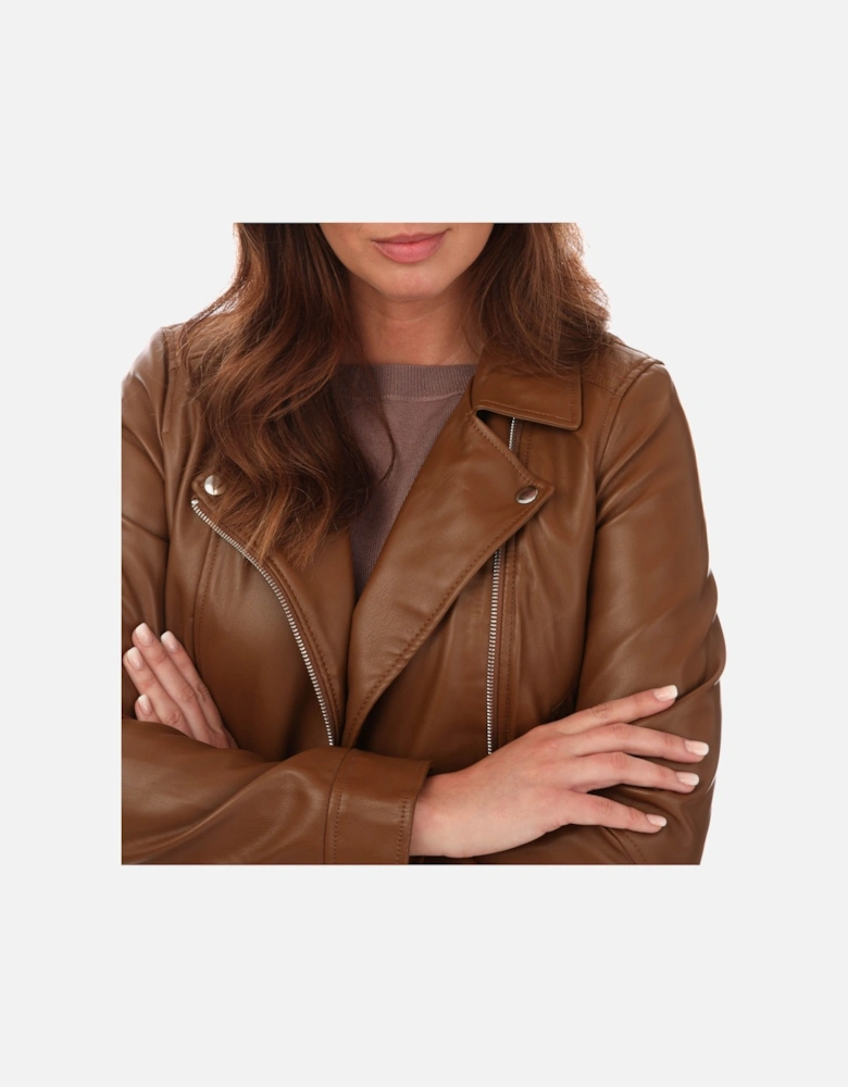 Womens Bella Annabel Faux Leather Jacket