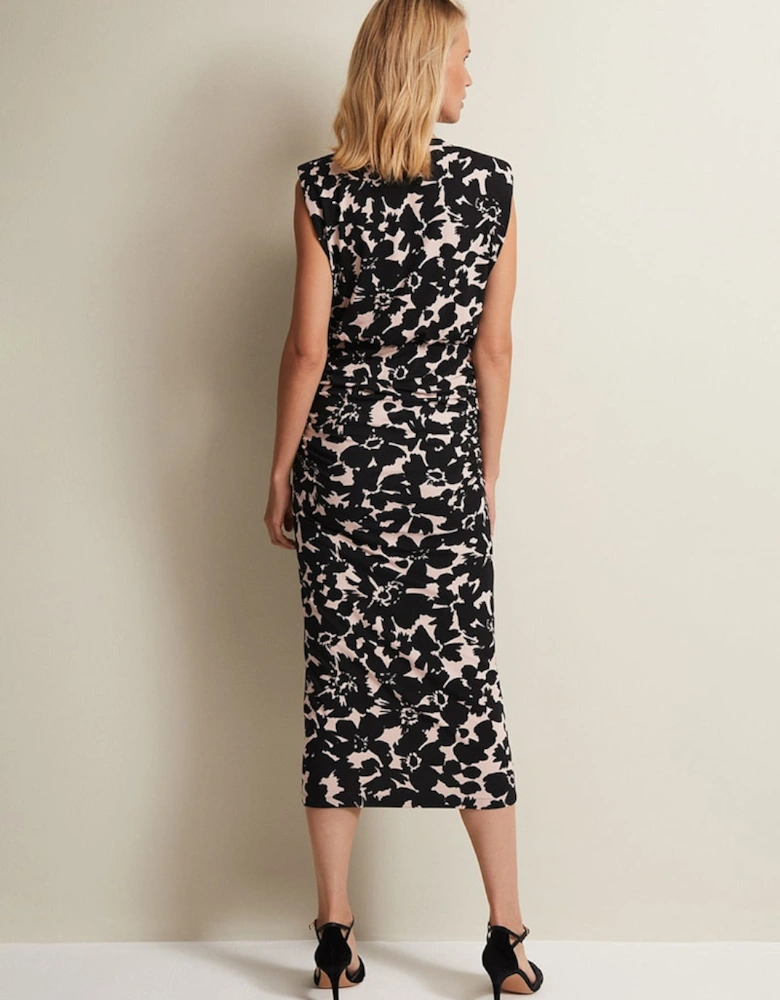 Taylor Floral Jersey Midi Dress