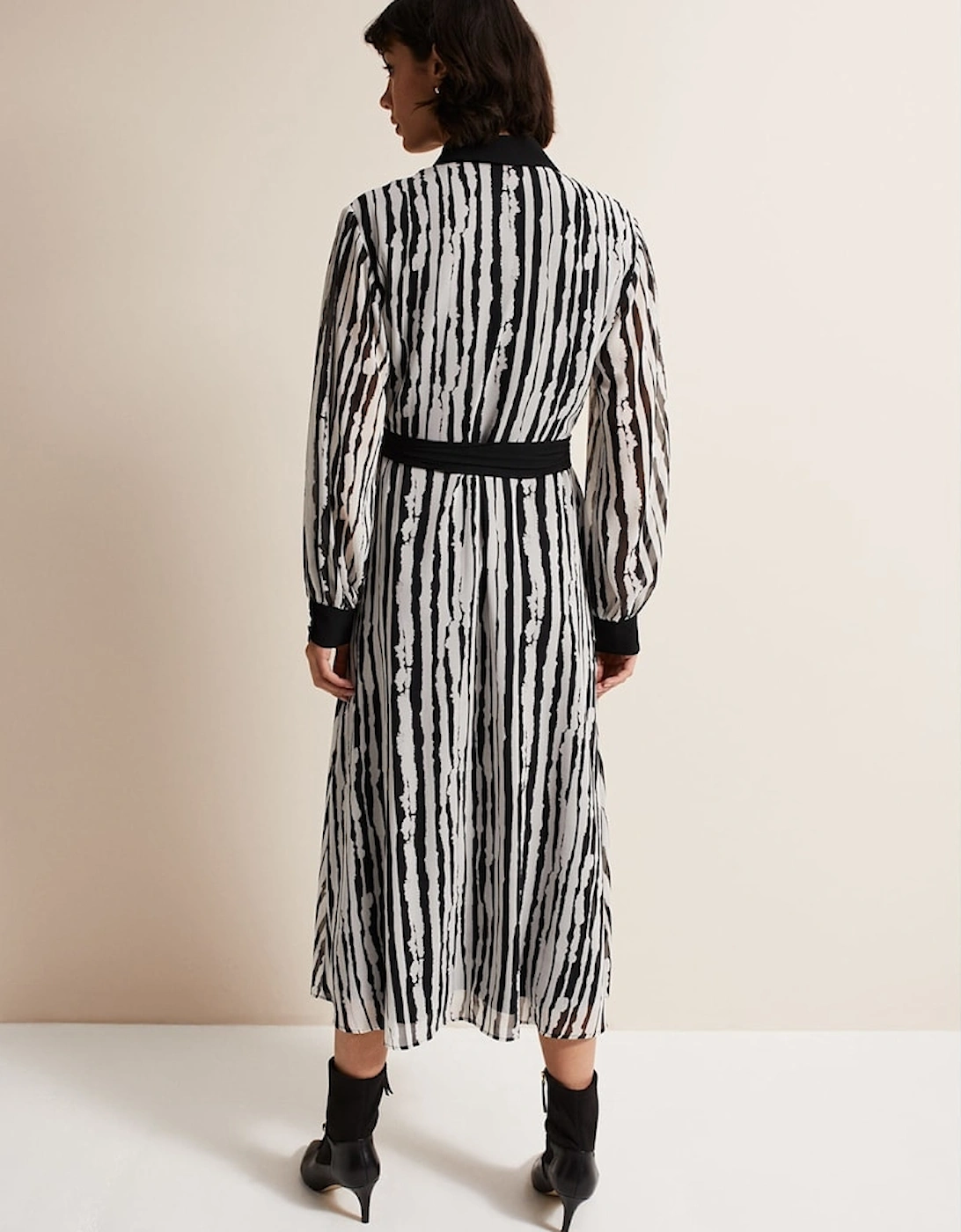 Serena Striped Midi Dress