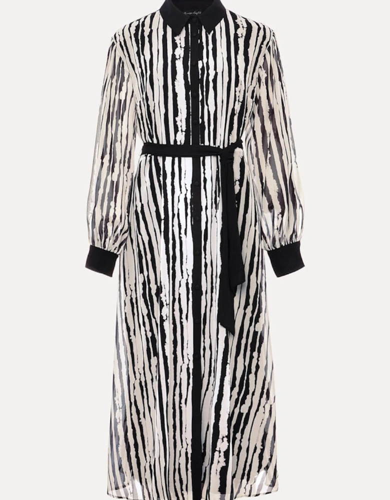 Serena Striped Midi Dress