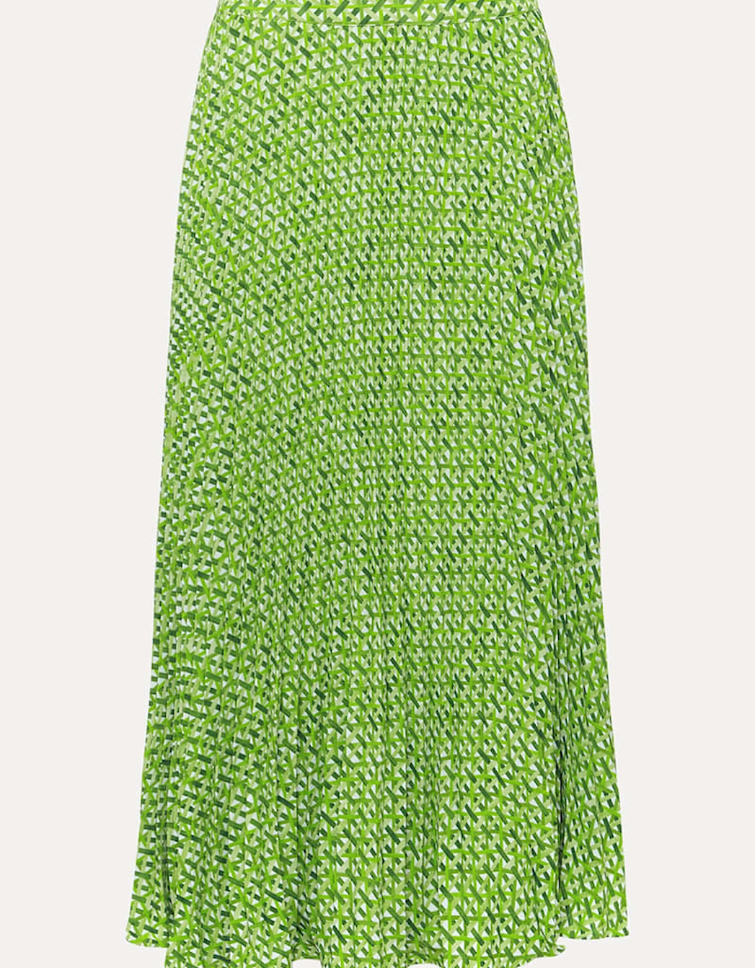 Elmina Geo Pleated Midi Skirt