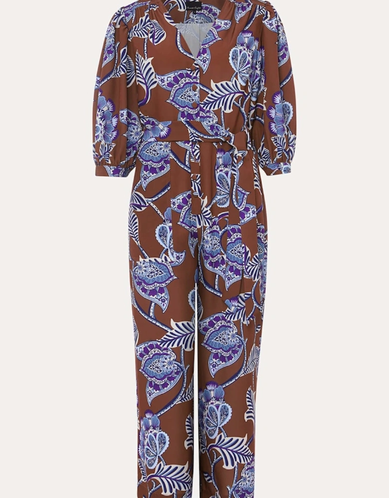 Erin Printed Cropped Leg Jumpsuit