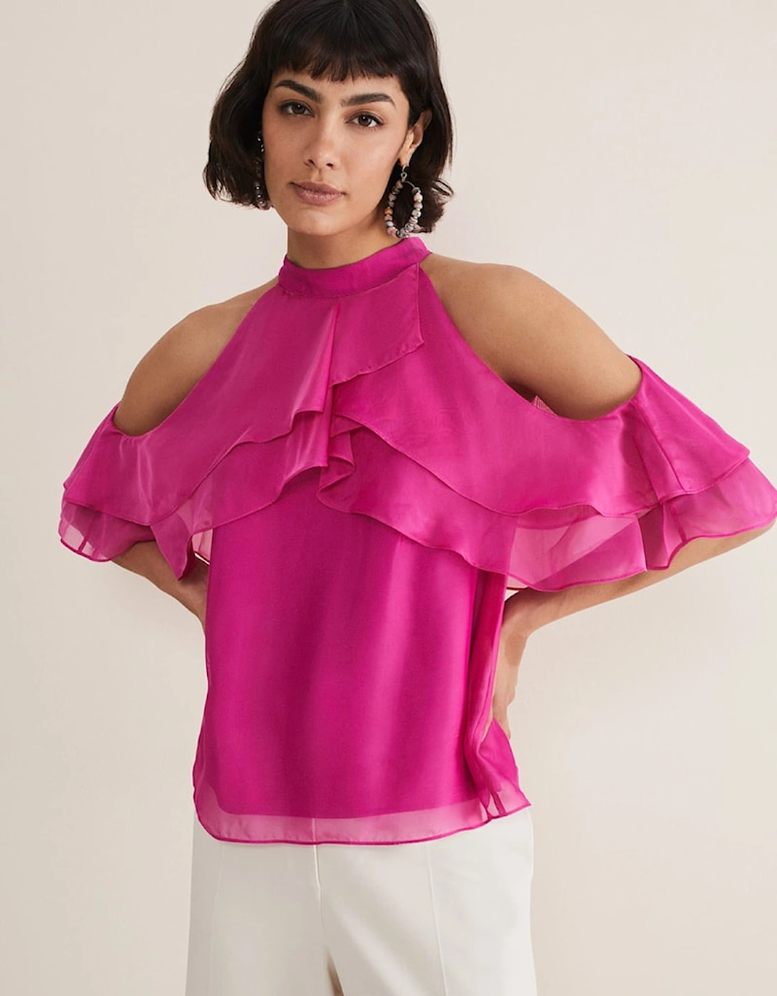 Heather Ruffle Top