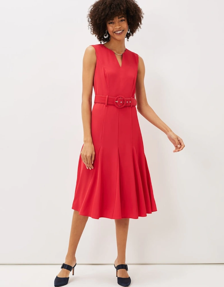 Jayne Belted Panelled Dress