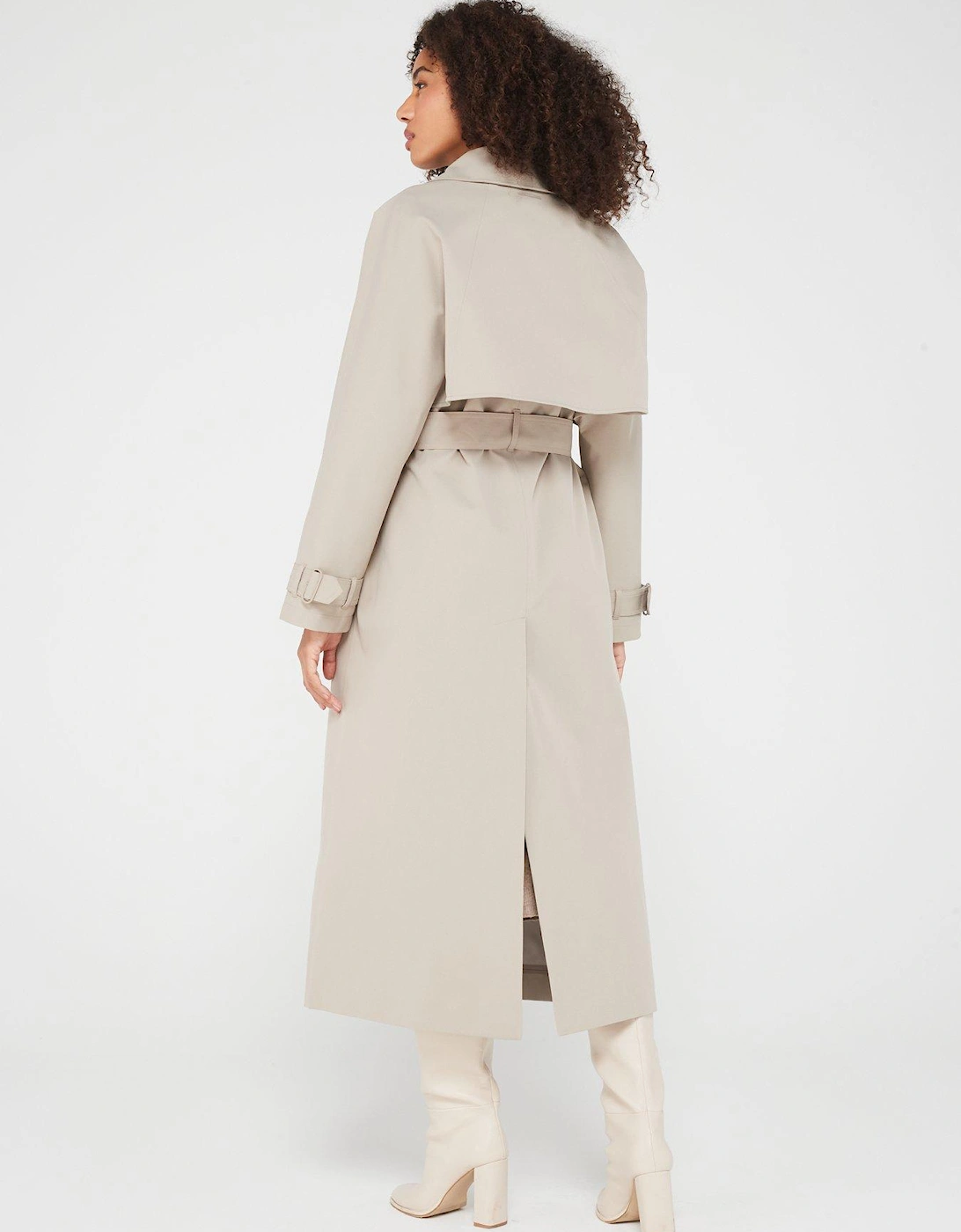 Technical Bonded Trench Coat - Taupe