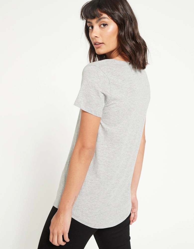 The Essential Scoop Neck T-Shirt - Grey