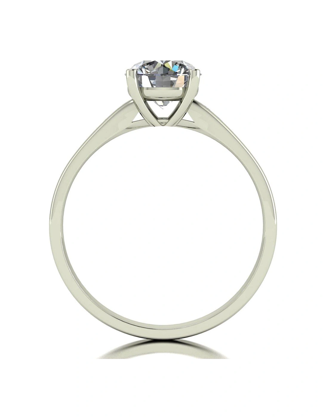 9ct White Gold 1.35ct Solitaire Ring