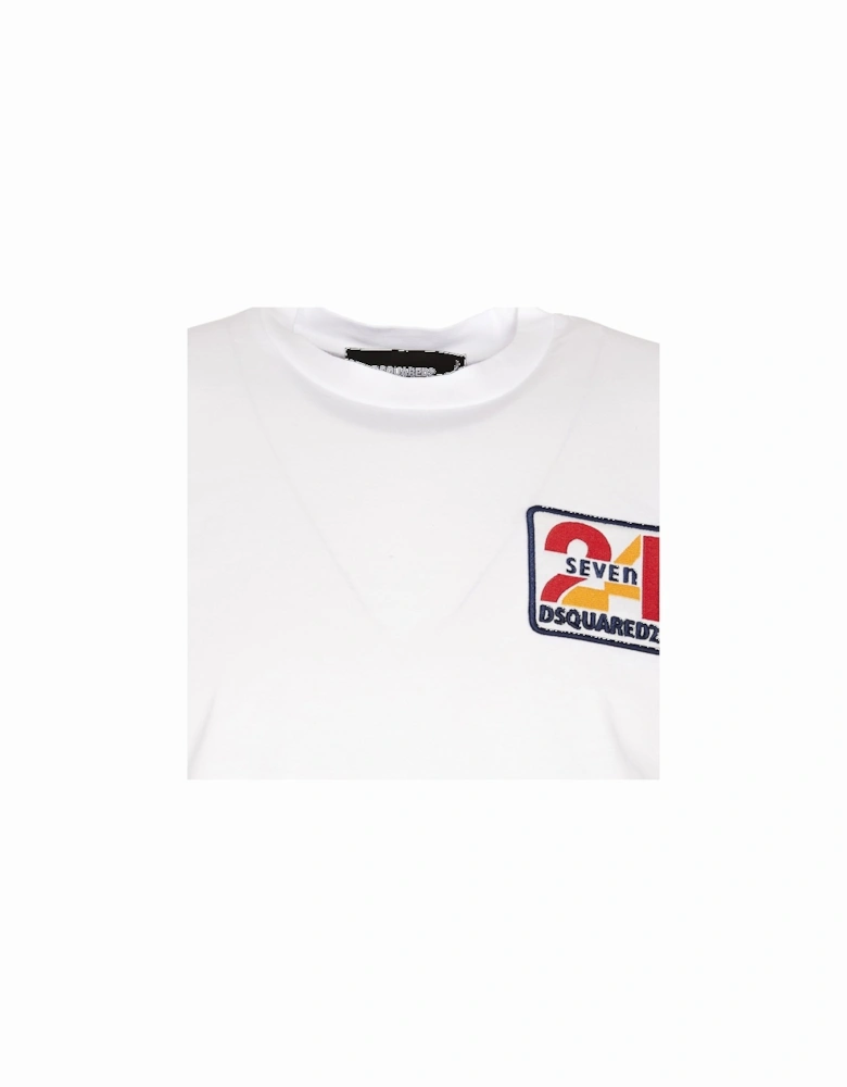 Mens Logo Patch T-shirt White